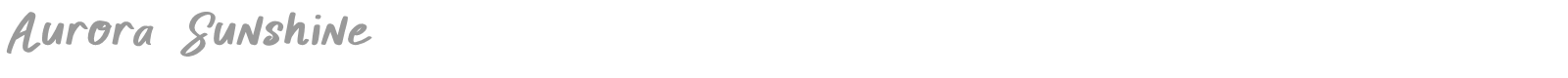 Aurora Sunshine font preview